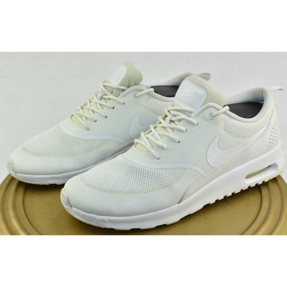 🌹Nike Air Max Thea Women's Size 10 Triple White Running Walking Shoes 599409-101